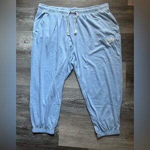 Nike cropped joggers baby blue